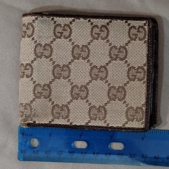 MEN'S BI-FOLD GUCCI MONOGRAM LOGO WALLET ~ AUTHENTIC - Picture 12 of 12